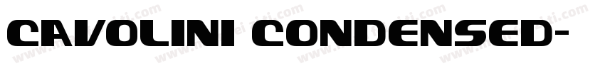 Cavolini Condensed字体转换